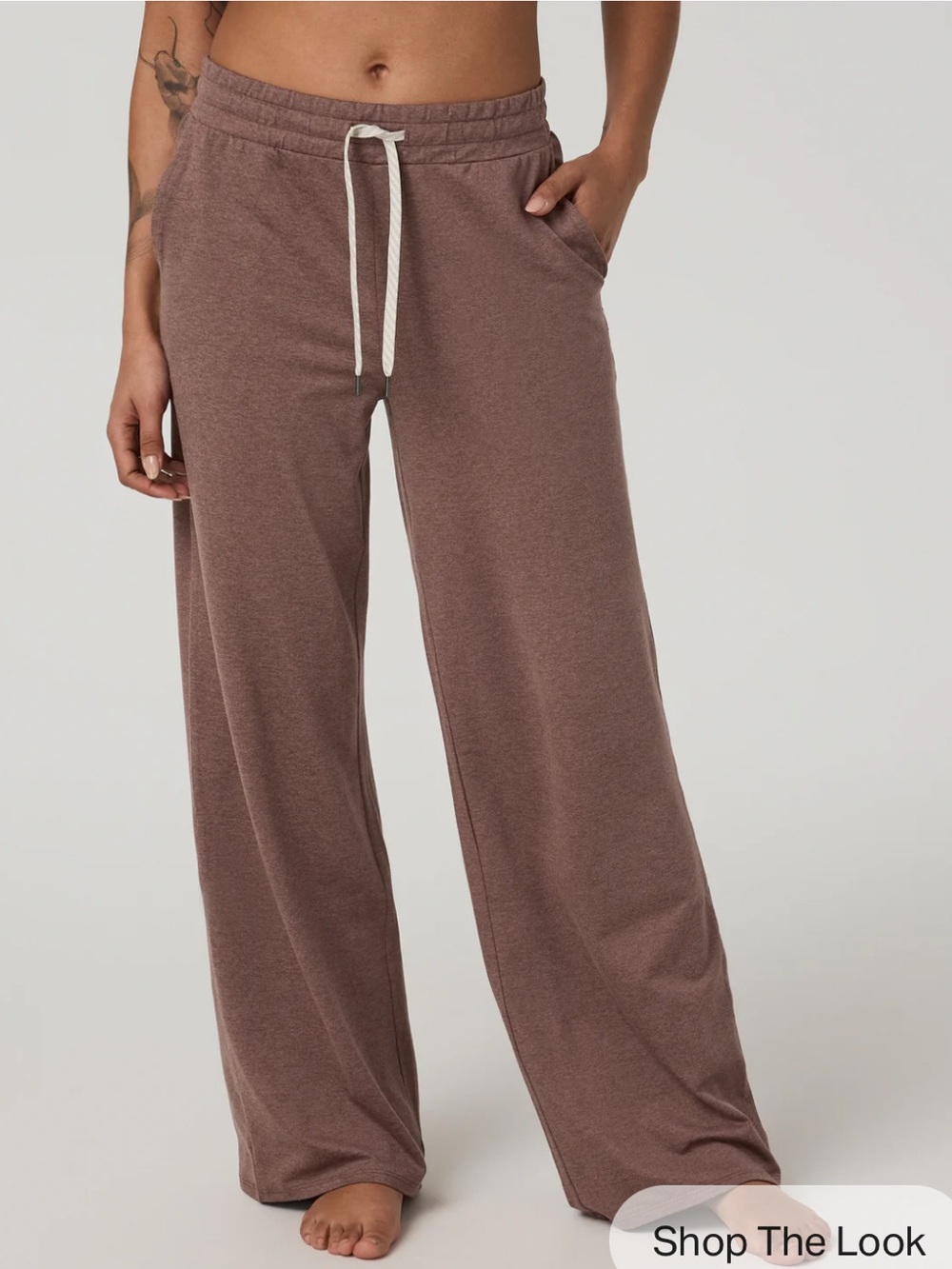 VUORI Halo Essential Wideleg Pant Brown Size Large